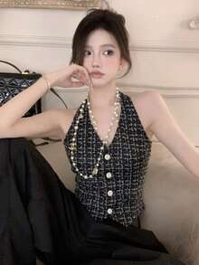 Short Party Dress For Women, Strapless High-Waisted Design, Sweetheart Neckline With Side Slit, Available In Black, Beige And Olive Green, Stretch Knit Fabric, Elegant Casual Style Ideal For Parties And Special Occasions. - 黑色 - 查看 3
