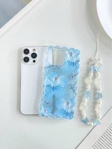 花卉花紋彩繪編織透明防震加厚彩繪手機殼，適用於 iPhone 17、17 Pro Max、16/14、15、XS、7/8 Plus、XR、7/8、SE2、Printed Max，適用於 Apple 15 Pro Max、14、13、12、11 保護殼，創意彩繪防震手機殼 - 彩色 - 查看 4