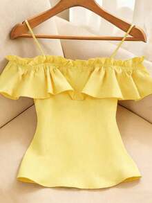 Maternity Activewear - Yellow - View 2