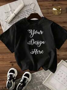 Women Shirt Loose Oversized Crewneck Short Sleeve And White Color Options Your Design Here Custom Print Graphic Tee Fashion Casual Top Everyday Wear Gym Workout Streetwear Style Playeras De Mujer Ropa Deportiva Blusas Para Mujer Gym Ropa Deprtiva Mujer Tops De Mujer Playeras Tops Tops Depirtivos Conjuntos Deportivos Ejercicio Top Deportivo Mujer Ropa Deportiva De Mujer Easter Playera Deportiva Mujer Pilates Ropa Deprtiva Mujer Blusas Para MujerSuitable for spring, summer and autumn - Negro - Ver 2