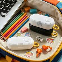1/3pcs Portable Multi-Function Storage Box, Mini Pill Case, Earplug Organizer Box With Hook, Adjustable Divider, 3 Compartments, Dust-Proof, Scratch-Resistant, Ideal For Travel, Dorm, Desk, Jewelry, Cables - Multicolor - View 2