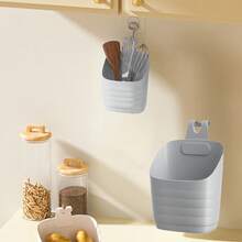 Cesta de Almacenamiento Multicapa para Baño, Cesta de Almacenamiento de Pared, Cocina, Organización de Varios Artículos - Blanco#3 - Ver 9