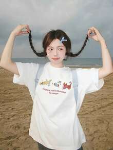 Women T-Shirts - White - View 1