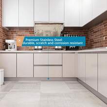 1pc 3 Meters Self-Adhesive Stainless Steel Mirror Decorative Strip - Self-Adhesive Horizontal/Vertical Line Applicable To Ceiling, Wall, Furniture - Metallic Texture, Installable, Suitable For Fireplace, Panel, Partition - C - View 10