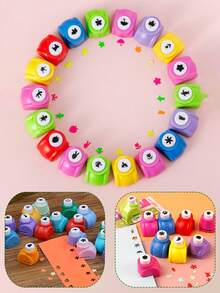 6/1pc Embossing Tool/Punch Set Craft Hole Punch Multicolor Creative Paper Punch Set, Suitable For DIY Handmade Album Decoration, Card Making, Art Photo Decoration, Stationery Supplies And Other Handmade Crafts, A Multifunctional Handmade Tool Gift, Desktop Decoration, Gift Filler, Room Decoration, Card Making Tool, DIY Scrapbook Handmade, Shape Cutter/Mold, Handmade Decoration, Heart/Star/Flower Embossing Tool - Multicolor - View 7