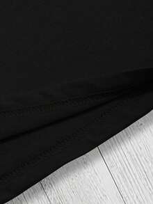 Women's Casual Cotton Crew Neck T-Shirt, Printed With The Text "Even So" And The Daniel 3:18 Design, Medium Stretch, Fashionable Short-Sleeved Top, Suitable For Spring, Summer And Autumn. Simple T-Shirt For Everyday Wear. - 黑色 - 查看 6