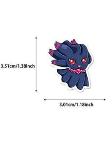 pokemon 100张宝可梦系列涂鸦贴纸，创意动漫贴纸，可用于水瓶、笔记本电脑等，防水装饰贴纸 - 彩色 - 查看 2