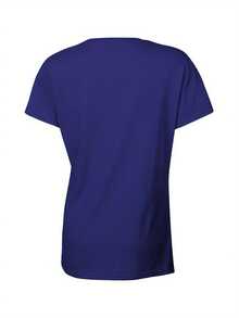Women's Wine-Themed T-Shirt For Wine Enthusiasts - Comfortable Fit, Short Sleeves, Round Neck, Casual Design With Wine Glass And Grapes, Suitable For Wine Tasting Events And Everyday Wear, Geometric Pattern, Loose Fit, Bright Red, Wine-Themed Print, Breathable Fabric, Ideal For Wine Lovers, Stylish And Comfortable, Suitable For Casual Activities And Social Gatherings, Perfect Design For Wine Enthusiasts, Charming Wine-Themed Design, Wine T-Shirt. - 藍色 - 查看 3