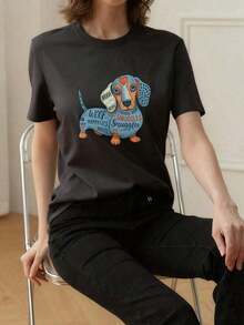 Women T-Shirts - Black - View 2