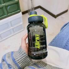 Botella de agua deportiva con filtro – Botella de gran capacidad a prueba de fugas para bebidas frías y calientes, para gimnasio, viajes y uso diario. - rosa-800ml - Ver 10