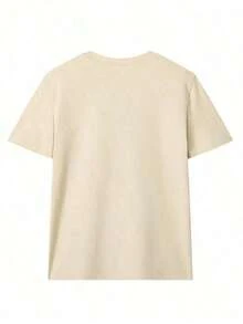 Women's Short-Sleeved T-Shirt, Casual Summer Style, With Los Angeles Slogan Print, Loose And Versatile, With Round Neck, Ideal For Everyday Wear And Holidays. - 白色 - 查看 4