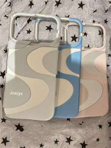 极简创意波浪纹哑光手机壳,兼容 17 Pro Max、17 Pro、17、16 Pro Max、16 Pro、16、15 Pro Max、15、14、13 Pro Max、12 Pro Max,简约设计,防震软后盖,时尚边框。 - 粉色 - 查看 5