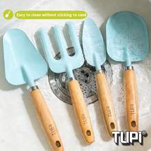 5Pcs Gardening Tool Set, Metal Shovel, Rake & Bucket For Planting And Outdoor Use - 5 Items - View 8