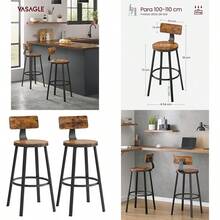 Kitchen Chairs - Marrn Rstico Negro - View 1
