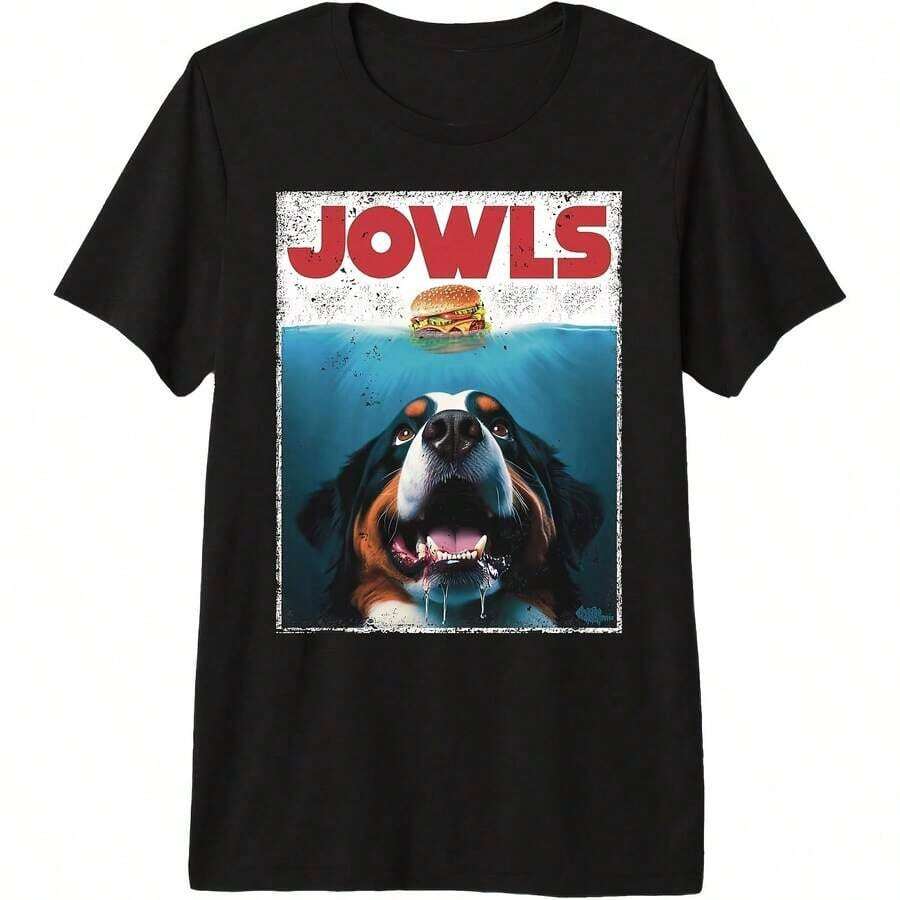 1 Piece BOOnese Mountain Dog Halloween Ghost Funny T-Shirt, Bernese Mountain Dog Mom, All Seasons, 100% Cotton, One Side Print, Crew Neck, Short Sleeve, Unisex, Base Layer, 180g 100% Cotton. - 顏色 4 - 查看 1