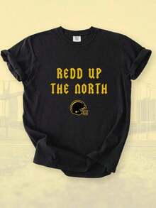 Cute Premium Unisex Casual T-Shirts, Pittsburgh 'Oh Mama Renegade' American Football Jersey, Black And Gold Steel City Fan T-Shirt - 黑色 7 - 查看 1