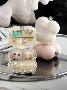 7-Compartment Floral Pattern Pill Box - Portable Medication Storage Container - Suitable For Seniors And Busy People - Ideal For Travel And Home Use - Perfect Gift For Family And Friends - Multicolor - View 5