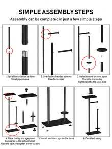 1 pieza Soporte de papel higiénico blanco/negro con soporte para teléfono y bandeja de almacenamiento, sostiene 3 rollos de repuesto, dispensador de papel higiénico independiente, accesorio de baño - Multicolor - Ver 10