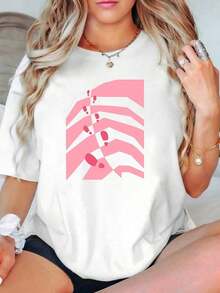 100% Cotton T-Shirt For Men And Women, Plus And Tall Sizes, With A Drinking Raccoon Print And The Slogan "Snacks Make Me Nice", Soft, Retro, Fun, Animal Print, Machine Washable, Casual Round Neck T-Shirt For All Seasons, Suitable For Men And Women, 220G. - 白色 - 查看 1
