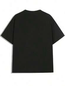 Camiseta de hombre 100% algodón con estampado de la Virgen María - Corte holgado informal unisex, transpirable y lavable a máquina, múltiples colores para atuendos casuales de primavera y verano, camiseta de corte relajado, cuello redondo, camiseta ligera, camiseta estampada, estilo urbano vintage - Camiseta unisex de algodón de manga corta y cuello redondo. blusas.blusas casuales para dama.Impresión de osos cariñosos.Camiseta estampada Impresión de osos cariñosos. - Negro - Ver 2