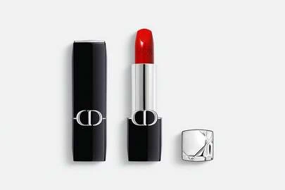 Christian Dior أحمر شفاه روج ديور - بتشطيبات مخملية وحريرية وشفافة - طويل الأمد - راحة لمدة 24 ساعة - قابل لإعادة التعبئة