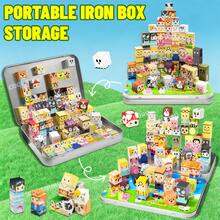 Characters And Animals Magnetic Building Blocks ,54/60pcs Magnetic Farm Theme Puzzle Cube Set With Box | 3D Jigsaw Toy, Learning Kit For Kids, Unleash Endless Imagination, Halloween Gift, Suitable For Boys And Girls, Mixed Colors ABS Material - Multicolor - View 2