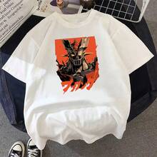 Unisex Mazinger T-Shirt With Anime Print, Short Sleeve, Casual Style, For Everyday Use. - 白色 - 查看 1