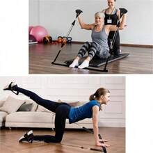 Yoga Pilates Fitness Stretching Bar Set (beinhaltet Push-Pull-Stange und 6 Widerstandsbänder) - Konzipiert für Pilates, Krafttraining, Rehabilitation und Heimfitness; tragbar und verstellbar - ideal für Ganzkörper-Workouts, Physiotherapie und Heim-Fitnessstudios. - A - Übersicht 9