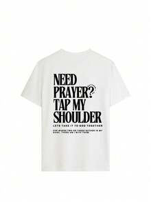 Áo thun nữ size lớn mùa hè in chữ phong cách casual dáng rộng thoải mái thời trang cổ tròn tay ngắn màu trắng - trắng - Xem 3