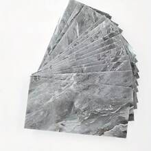 16pcs Marble Pattern Wall Stickers, Self-Adhesive Waterproof Decorative Stickers For Home Decor - A - View 12