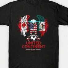 2026 World Cup Jersey, Canada, Mexico, USA Jersey, Soccer Fan Jersey, 2026 World Cup, Soccer Jersey, Matching Family Jersey, Unisex Jersey - 黑色 4 - 查看 1