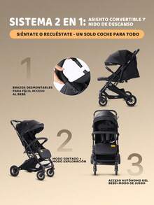 Baby Strollers - Black - View 8