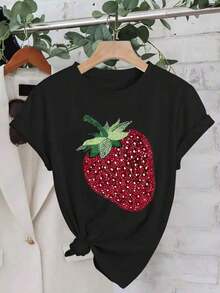 Women T-Shirts - Black - View 6
