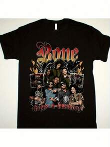 100% Cotton High-Quality Canvas T-Shirt - Bone Thugs And Harmony 90S Style, 230G Heavyweight, Ideal For Prints Women Tops - Black - View 2