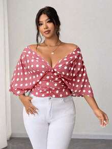 Vestido tipo camisa sin mangas a rayas azul de talla grande, cintura entallada, versátil y elegante - Rosa vieja - Ver 6