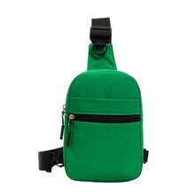 1pc Solid Color Sling Chest Bag For Teens, Large Capacity Lightweight Nylon Shoulder Bag, Outdoor Travel Casual Backpack, Suitable For Daily Use - A - View 11