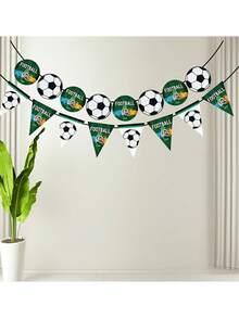 2pcs 2026 World Cup Theme Party Pennant Banners, Party Decorations, Football Triangular Flags Banners, World Cup Theme Party Decoration Banner Set, For Birthday Fan Party Scene Background Wall Decor, Event Celebration Supplies, Fan Cheering Banners - Multiple Styles - View 1