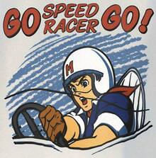 Men's Short-Sleeved T-Shirt Made Of Pure Cotton, Featuring A Speed Racer Go! Cartoon Print. Anime Design Style, Breathable And Comfortable For Everyday Wear, Couple's Top, Unisex, Casual Summer Style, Model IYA6. 100% Cotton. - 白色 - 查看 3