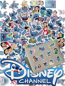 Disney 迪士尼 51 片装《星际宝贝》夏威夷夏日海岸度假趣味涂鸦贴纸，可爱卡通图案，适用于水瓶、日记本、电脑、滑板、冰箱、摩托车、笔记本、计划本等，适合成人、家庭、返校季、派对、生日等场合，可作为礼物或装饰品。 - 1 - 查看 1