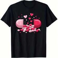 1 Women's Plus Size Casual Cotton T-Shirt With Geometric Print, Suitable For Everyday Wear In All Seasons - A Gift For Holidays And Anniversaries - Large Crew Neck T-Shirt, Ideal For Women/Outdoor Activities And All Seasons Wear, Everyday Wear, Eye-Catching Print, Comfortable Fit. - 黑色 - 查看 1