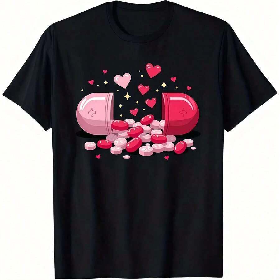 1 Women's Plus Size Casual Cotton T-Shirt With Geometric Print, Suitable For Everyday Wear In All Seasons - A Gift For Holidays And Anniversaries - Large Crew Neck T-Shirt, Ideal For Women/Outdoor Activities And All Seasons Wear, Everyday Wear, Eye-Catching Print, Comfortable Fit. - 黑色 - 查看 1