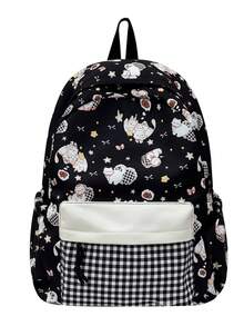 New Cartoon Cute Stylish Minimalist Casual Travel Backpack, Large Capacity Multi-Function Suitable For Various Occasions, Kawaii - Multicolor - View 13