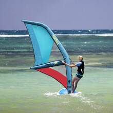 OUKANING Inflatable Windsurf Sail, Portable Water Surfing Equipment With Pump Backpack, Inflatable Paddle Board For Water Sports 45.21ft² - Blue - View 2