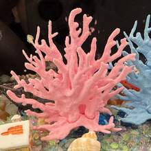1pc Multi-Color Coral Decor, Seascape Home Decoration, Resin Coral Ornament For Aquarium Background - Multicolor - View 9
