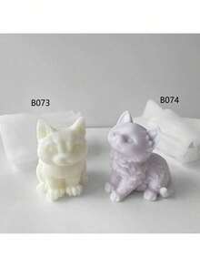 可爱猫咪DIY手工石膏香薰硅胶模具，多用途 - 貓咪 - 查看 1