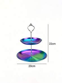 Bộ 3/4 giá đựng bánh nhiều tầng kiểu Châu Âu mới về, kèm phụ kiện, giá trưng bày bánh ngọt, đồ ăn nhẹ, trái cây cho nhà bếp, tiệc trà, họp mặt Giáng sinh và làm quà tặng. - Bạc chuyển sắc - Xem 9