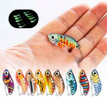 1PC Luminous Metal VIB Fishing Bait 3D Eyes Realistic Simulation Skin Sinking Hard Lure For Fresh Saltwater - V018 - View 8