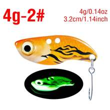 1PC Luminous Metal VIB Fishing Bait 3D Eyes Realistic Simulation Skin Sinking Hard Lure For Fresh Saltwater - V018 - View 12