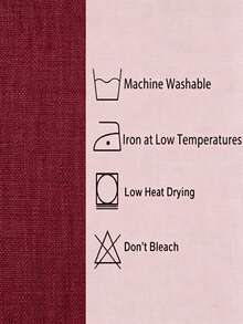 1pc Plain Round Polyester Tassel Tablecloth, Suitable For Wedding, Birthday Party, Outdoor, Study Room, Living Room And Dining Table Decor - Burgundy - View 6