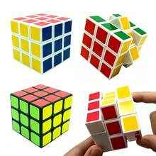 1个防水3x3x3魔方益智玩具，适合青少年，益智玩具，缓解压力，脑力游戏，节日/生日礼物 - 彩色 - 查看 3
